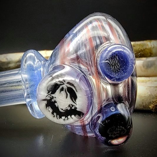 Transparent Dichro Hand Pipe (Ready to Ship)