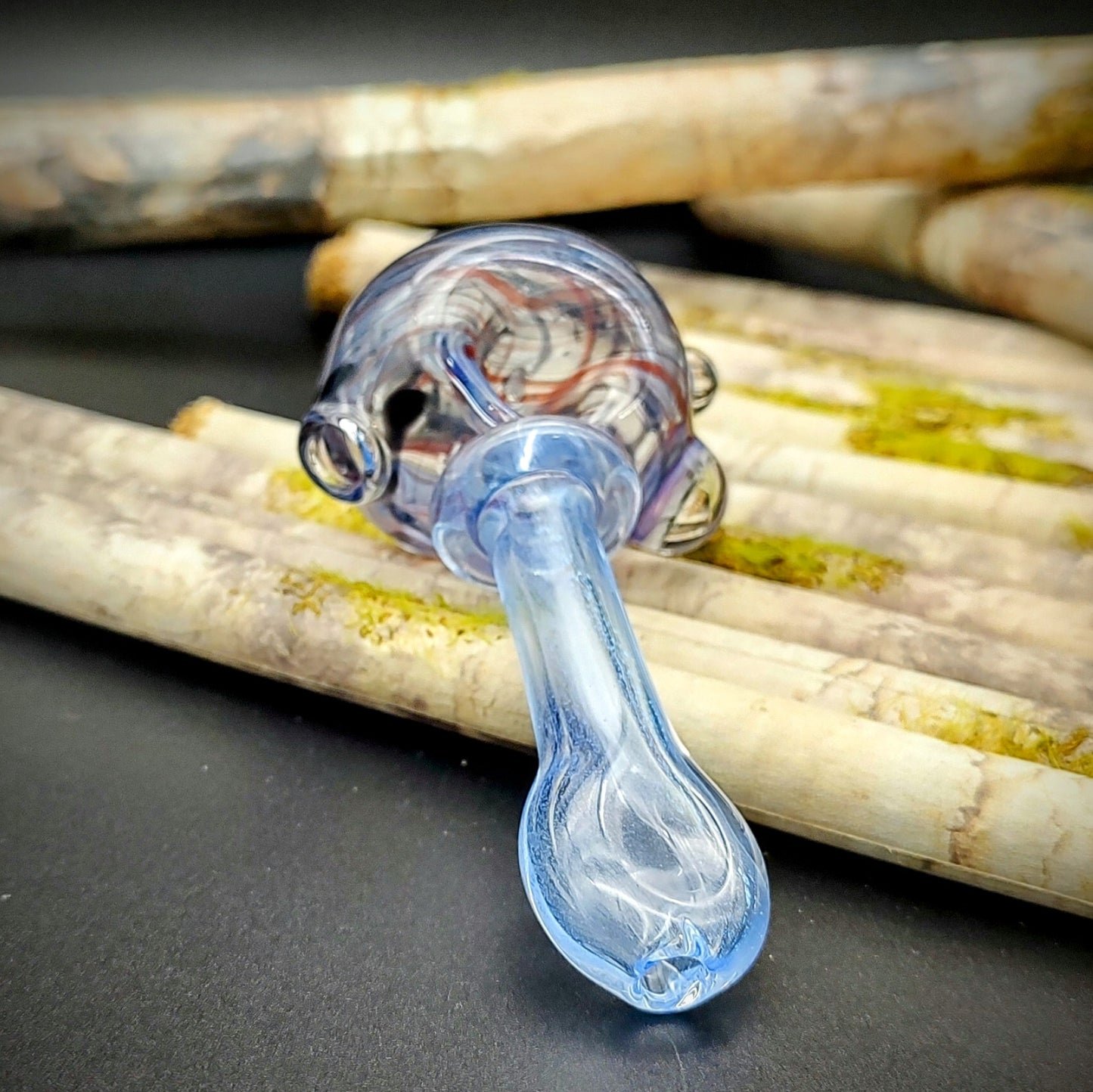Transparent Dichro Hand Pipe (Ready to Ship)