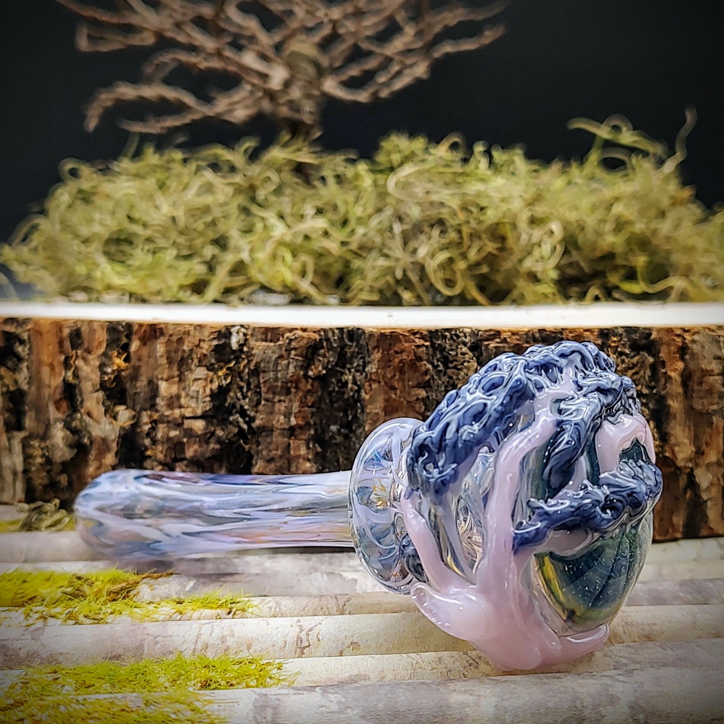 Tree Marbled Hand Pipe (Ready to Ship)