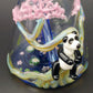 Bonsai Tree Panda Bear Koi Pond Dichro Minitube