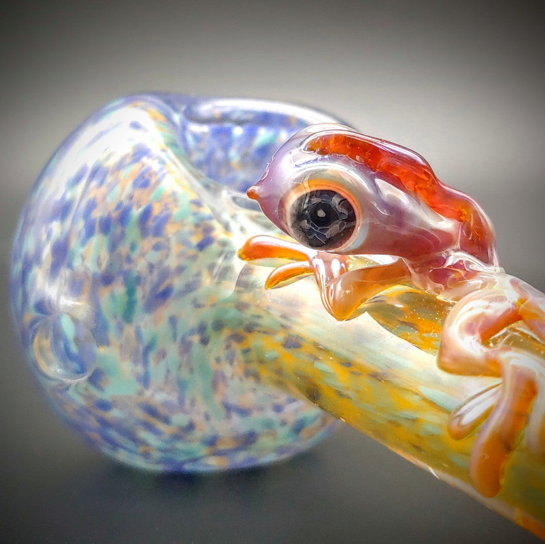 Lizard Frit Hand Pipe (Ready To Ship)
