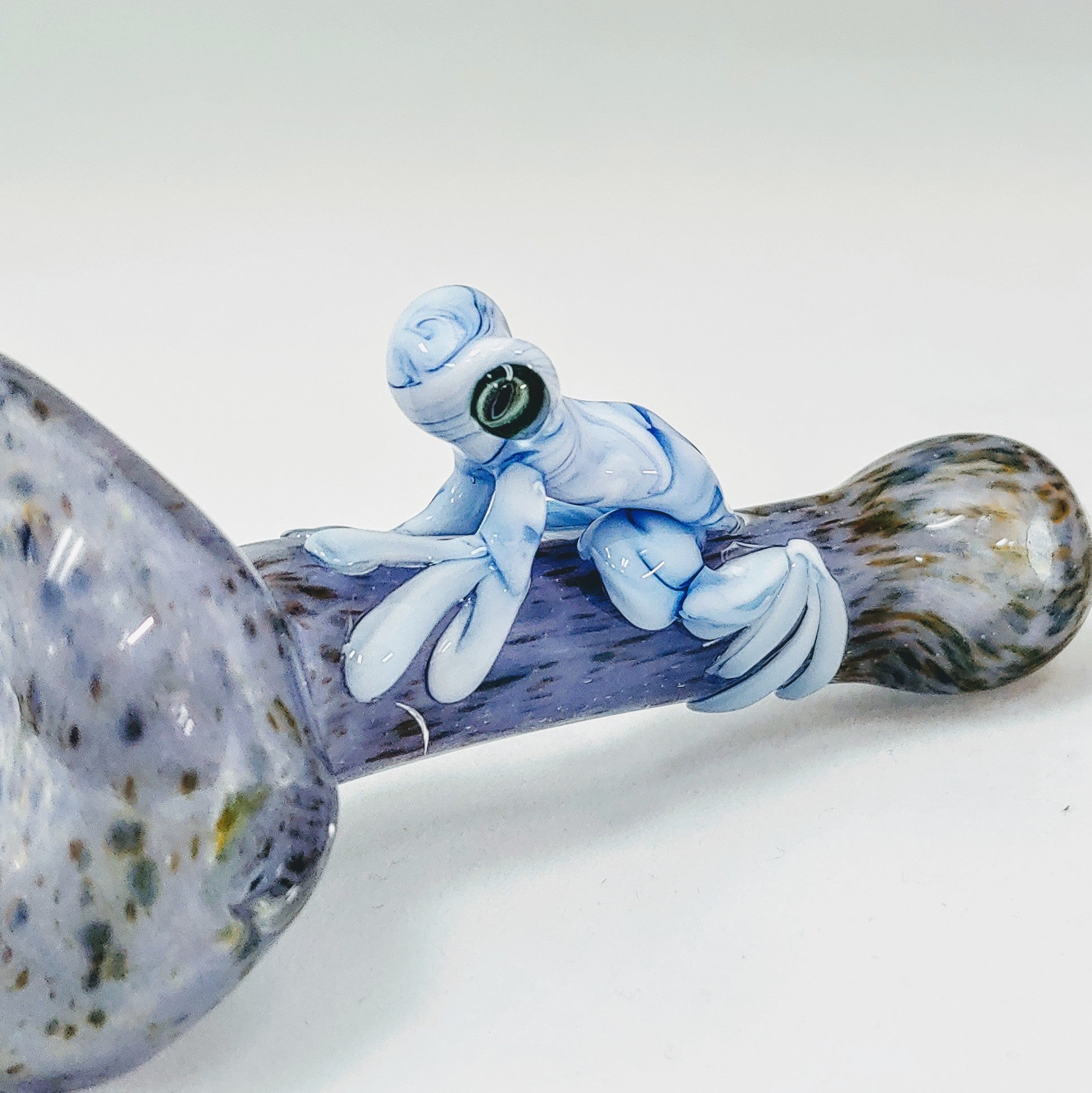 Glass Frog Pipe, Glass Smoking Pipe, Hand Blown Pipe, Glass Pipe
